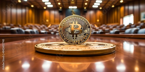 Approval granted for Bitcoin exchange-traded fund (ETF) on major stock exchanges. Concept Cryptocurrency, Bitcoin, Exchange-Traded Fund (ETF), Stock Exchanges, Investment