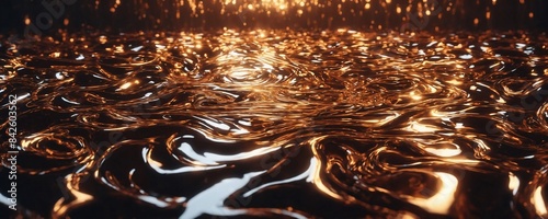 Wallpaper Mural a close up of a shiny surface with a lot of gold Torontodigital.ca