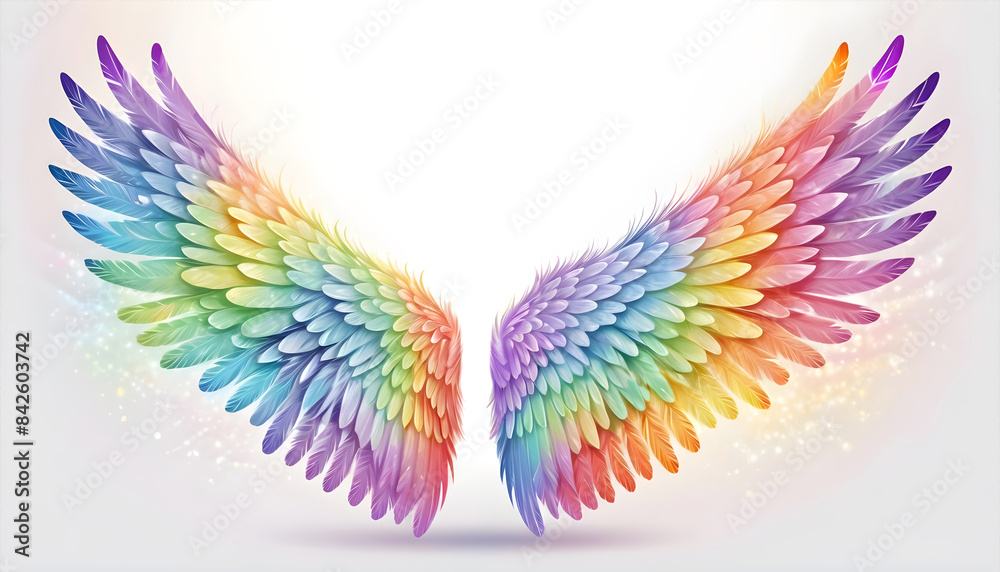 Beautiful colorful angel wings illustration
Beautiful colorful angel wings illustration