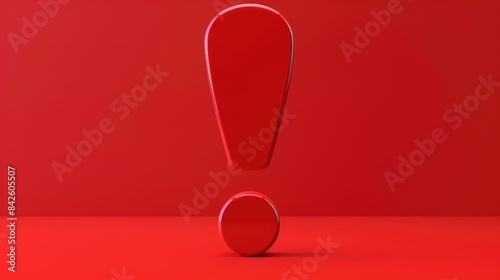 Wallpaper Mural The vibrant red double exclamation mark icon stands out alone symbolizing speech conversation debate messages and community Torontodigital.ca