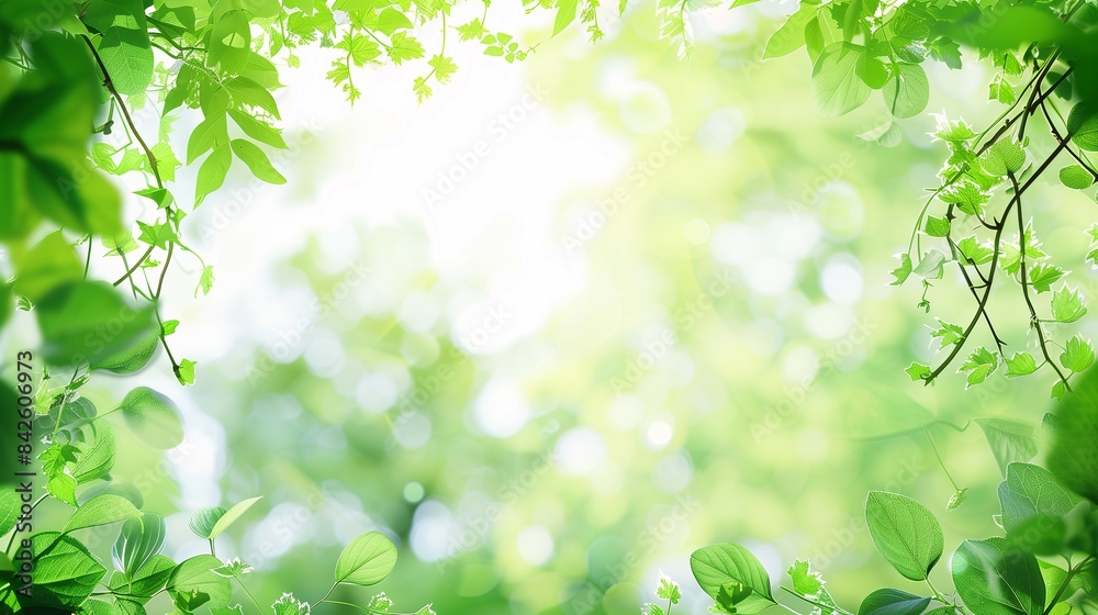 Bright nature background with empty space in the middle Bright nature background with empty space in the middle