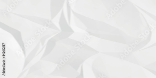 White crumpled paper texture . White wrinkled paper texture. White paper texture . White crumpled and top view textures can be used for background of text or any contents .