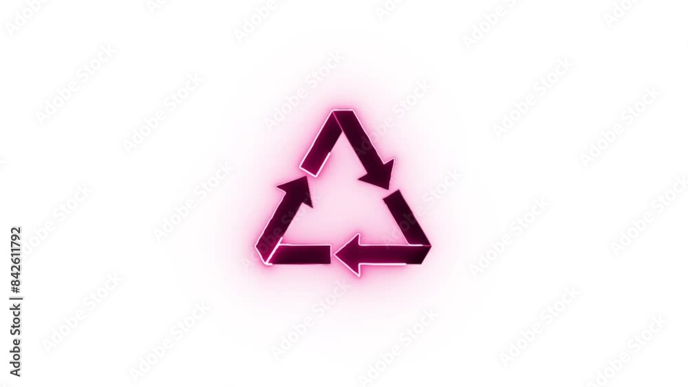 Neon Draw Recycle icon Neon Draw Recycle icon