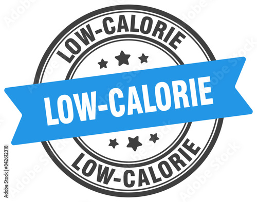 low-calorie stamp. low-calorie label on transparent background. round sign