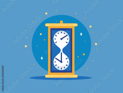 Time's Unrelenting Grip: A Visual Depiction of Time's Fleeting Nature, Rendered with Vivid Animated Detail