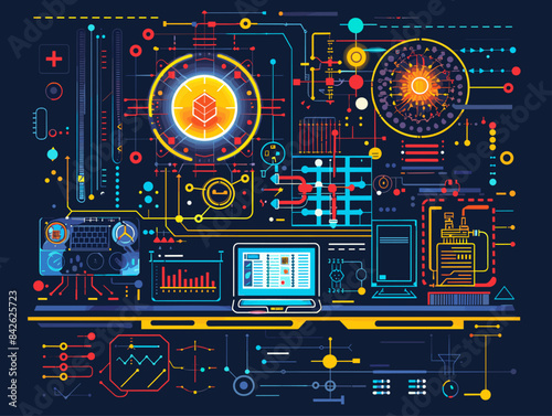 Futuristic Quantum Computer Unleashing the Power of Quantum Processing