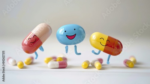 Wallpaper Mural Positive Medication.  Happy pills. Torontodigital.ca