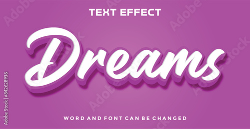 Dreams editable text effect