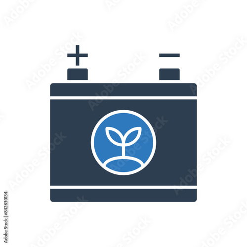 Green Energy Battery Icon