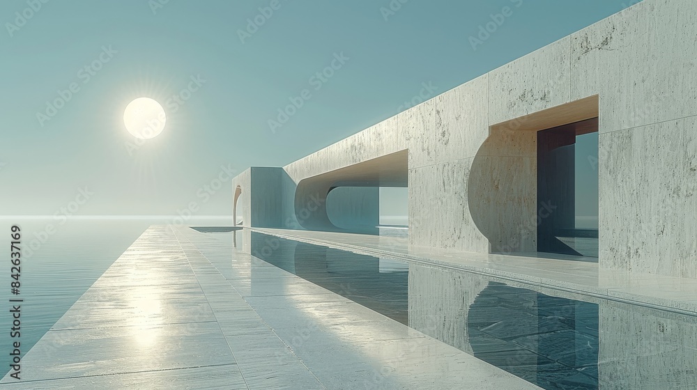 Obraz premium On a sunny day, the sun cannot be seen