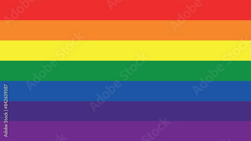 1978-1999 Pride Flag. Pride Flag. LGBTQ+ colored flag. Pattern. Pride Parade. Multicolored LGBT+ linear flag.