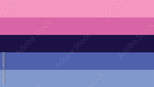 Omnisexual Pride Flag. Pride Flag. LGBTQ+ colored flag. Pattern. Pride Parade. Multicolored LGBT+ linear flag.
