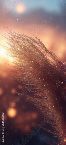 there is a blurry photo of a person with a hairbrush
