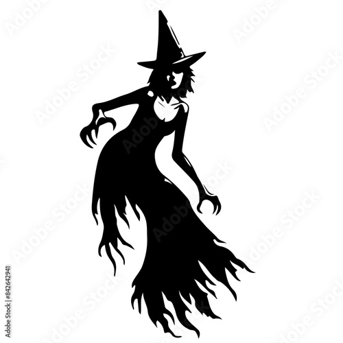 Halloween Witch Silhouette 
