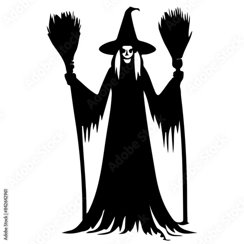 Halloween Witch Silhouette 