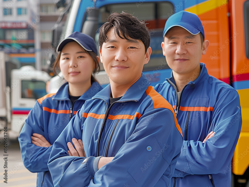 group of workers in warehouse group of workers in warehouse