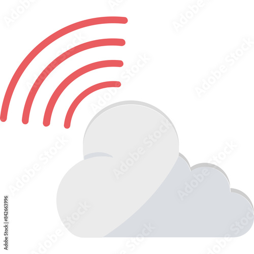 Signals vector icon in flat style 