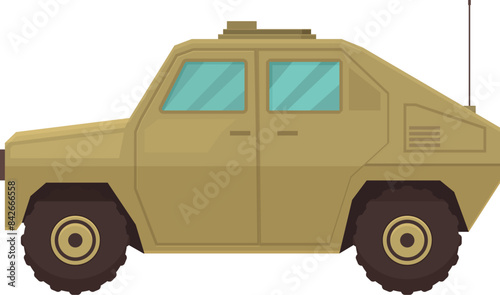 Modern military vehicle used for transportation and combat, featuring a robust design and advanced capabilities