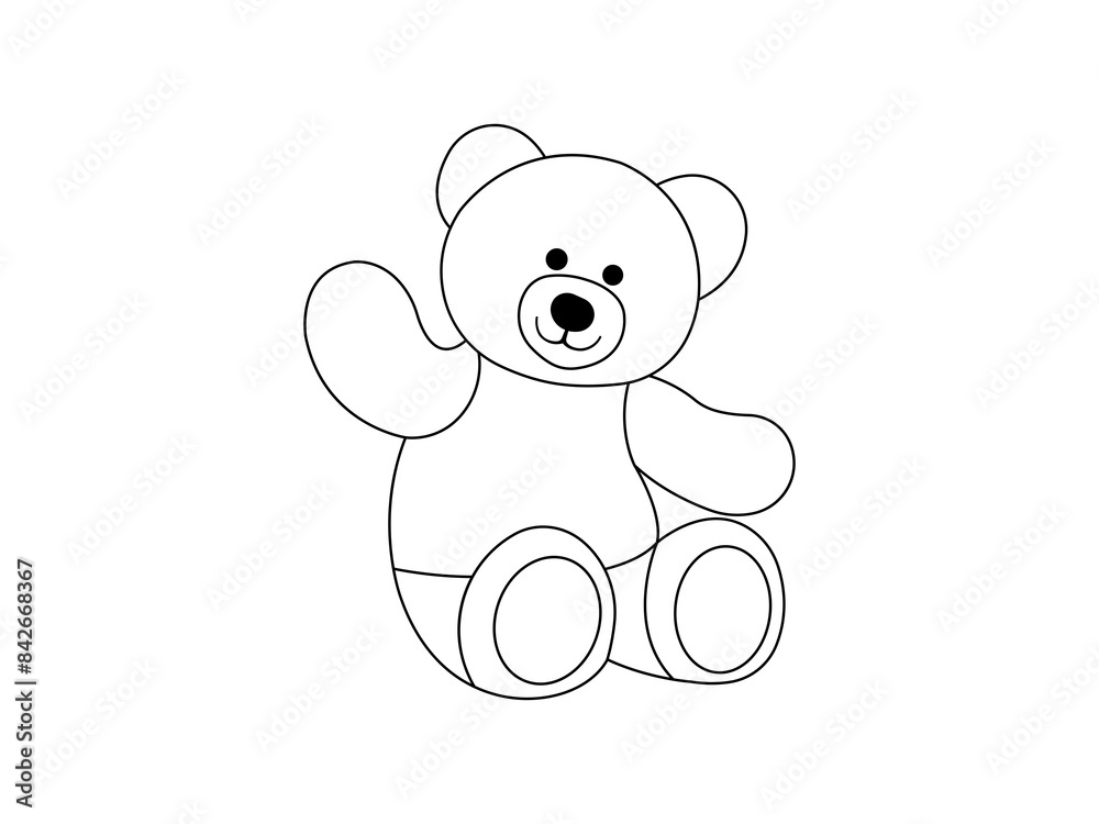 Teddy Bear Outline icon vector. Teddy Bear vector design and illustration. Teddy Bear Outline isolated white background Teddy Bear Outline icon vector. Teddy Bear vector design and illustration. Teddy Bear Outline isolated white background