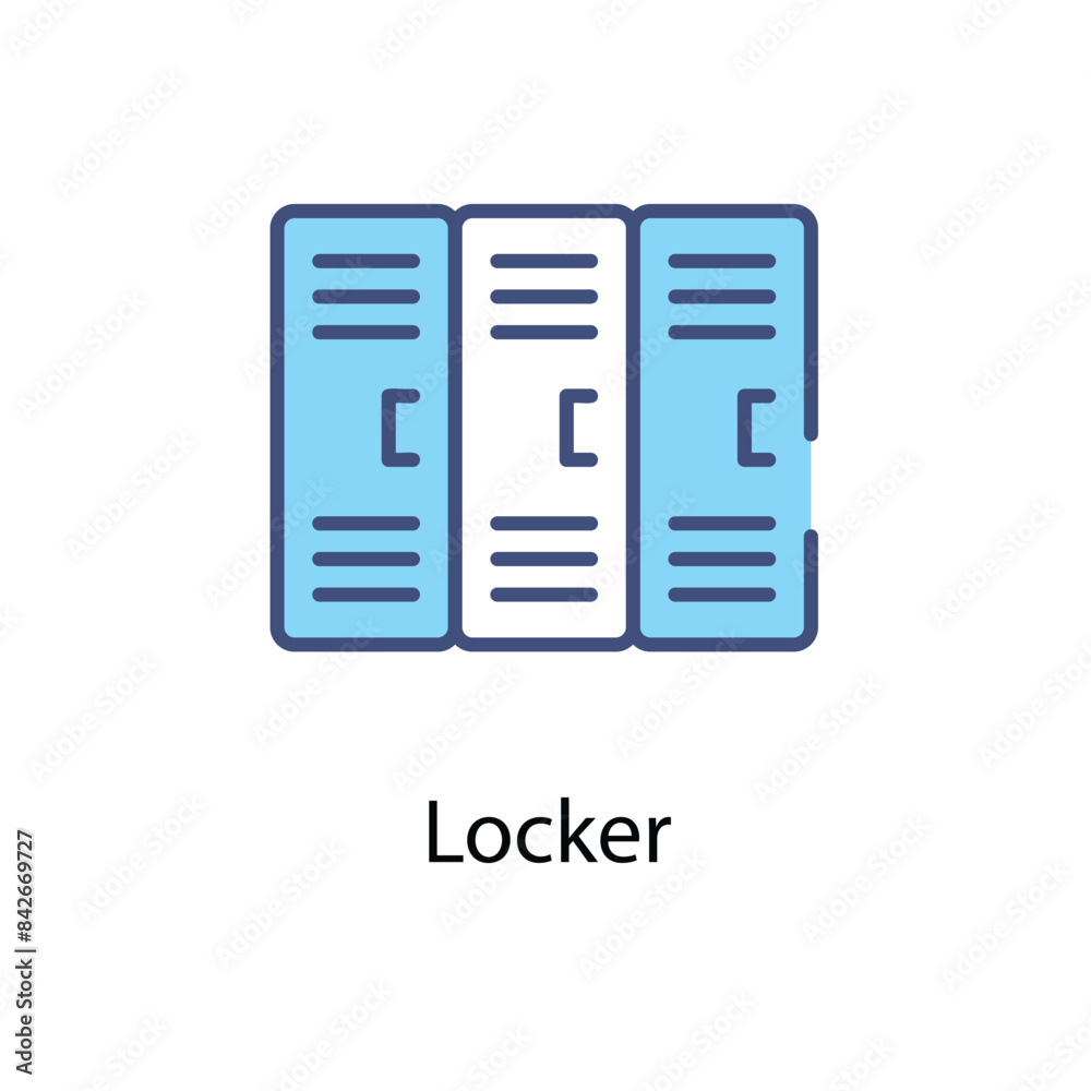 Locker vector icon Locker vector icon