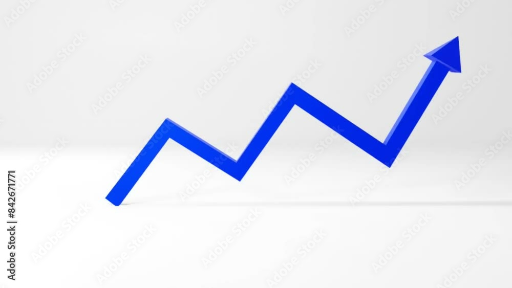 animation of financial business curve with increase animation of financial business curve with increase