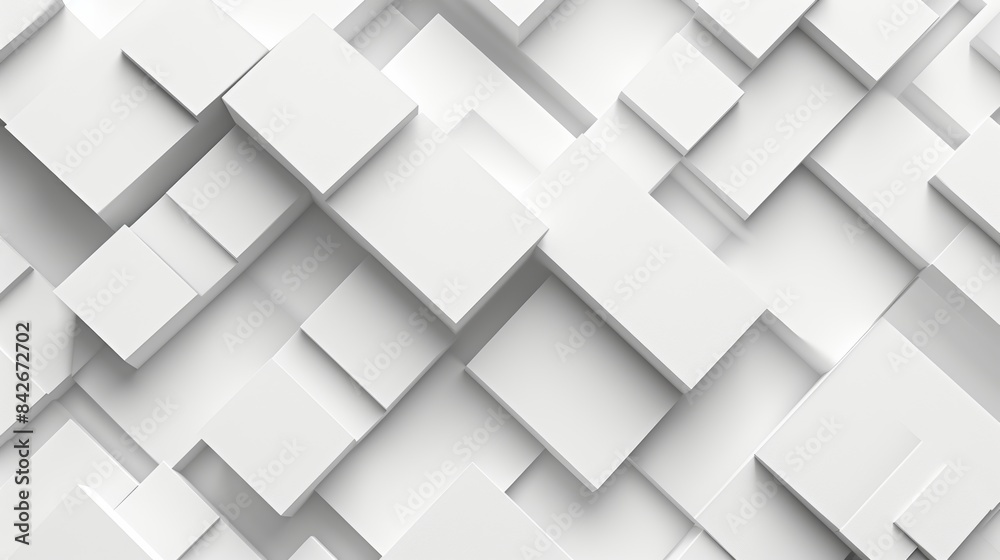Abstract white geometric 3d background with rectangular shapes. Minimalistic design and modern texture concept Abstract white geometric 3d background with rectangular shapes. Minimalistic design and modern texture concept
