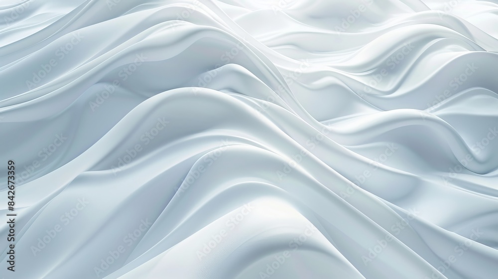 Abstract white waves, fluid and soft fabric textures in motion. Modern elegance and minimalism concept Abstract white waves, fluid and soft fabric textures in motion. Modern elegance and minimalism concept