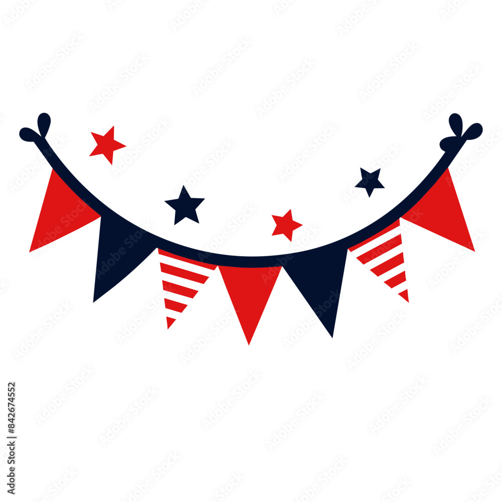 Festive garland. Vector illustration Festive garland. Vector illustration