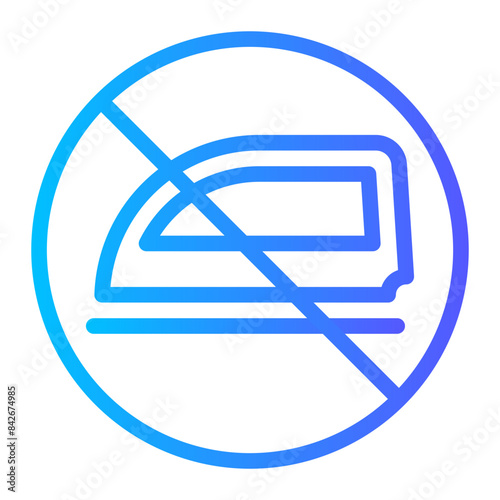 ironing gradient icon