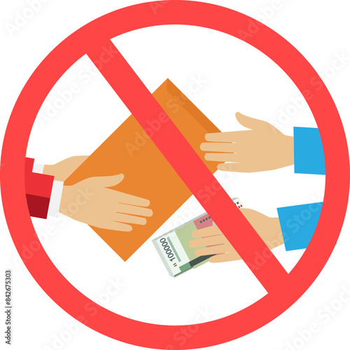 stop corruption illustration 