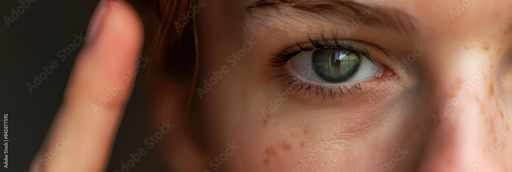 Naklejka premium emdr, thérapie par stimulation sensorielle bi-alternée (droite-gauche) qui se pratique par mouvements oculaires