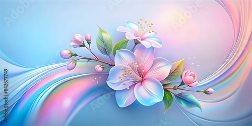 blue pink sakura bunch,sakura bunch on header poster design,sakura bunch,sakura effect background,sakura abstract background