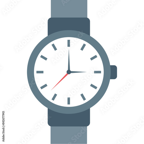 Wristwatch Vector icon in flat style 