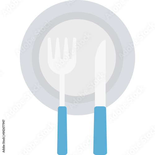 Dining Vector icon in flat style 