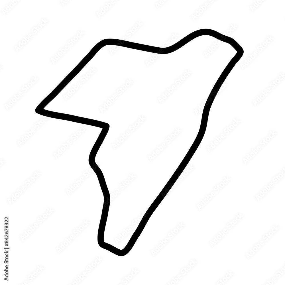 Obraz premium Mudug vector map