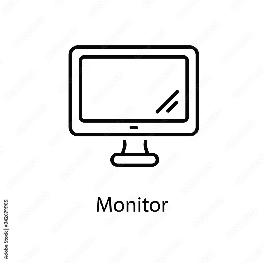 Monitor vector icon Monitor vector icon