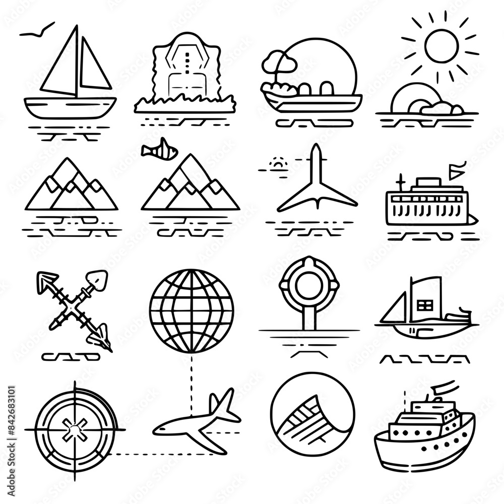 Fototapeta premium Icon Set