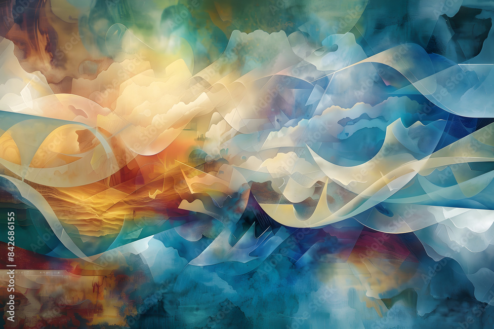 Obraz premium Surreal abstract portrayal of a dream