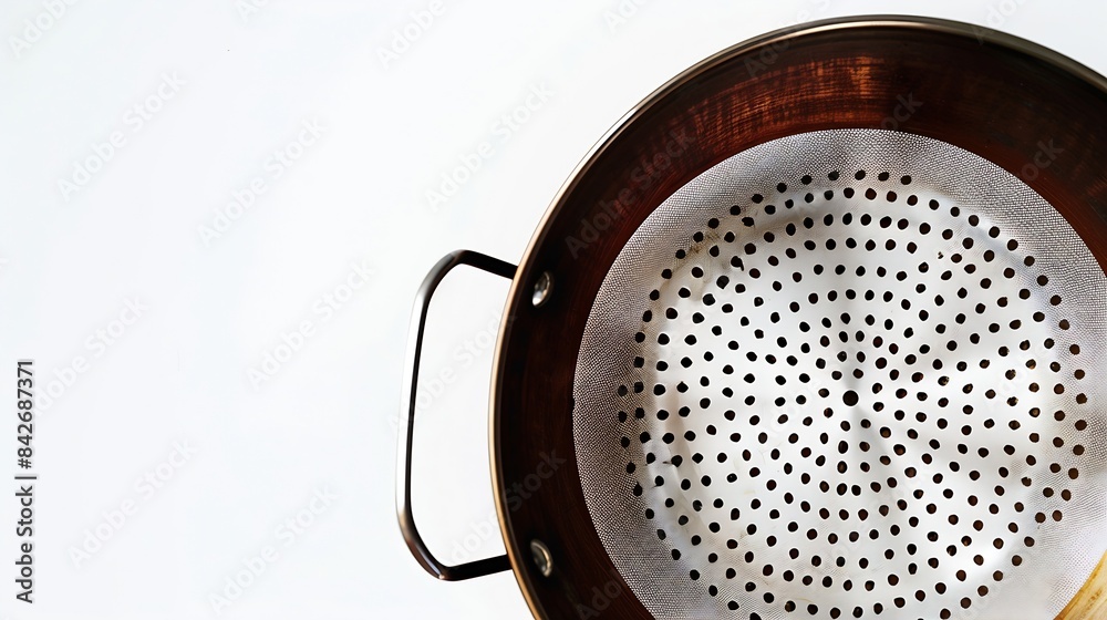 Asian Style Strainer on White Background : Generative AI Asian Style Strainer on White Background : Generative AI