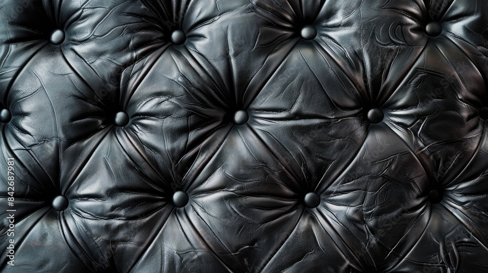 Background with black leather and texture