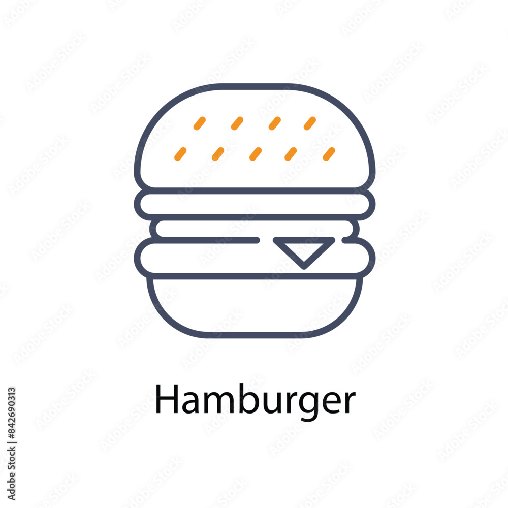 Hamburger vector icon