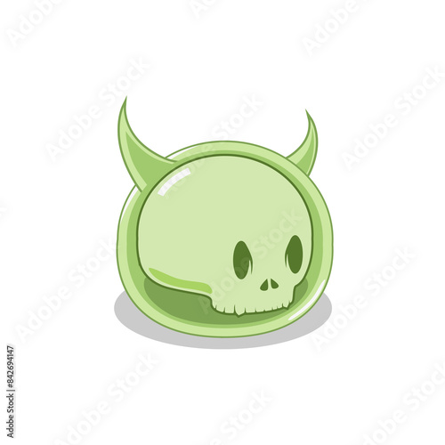 Fotografija Slime Character Skull