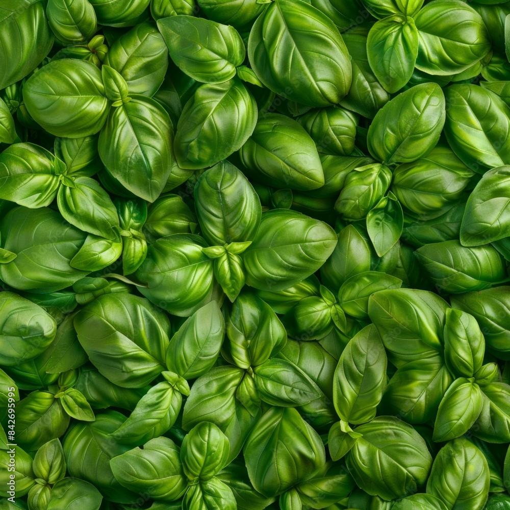 Many fresh Basil leaves texture background, fragrant spices pattern, Ocimum basilicum mockup, great basil Many fresh Basil leaves texture background, fragrant spices pattern, Ocimum basilicum mockup, great basil
