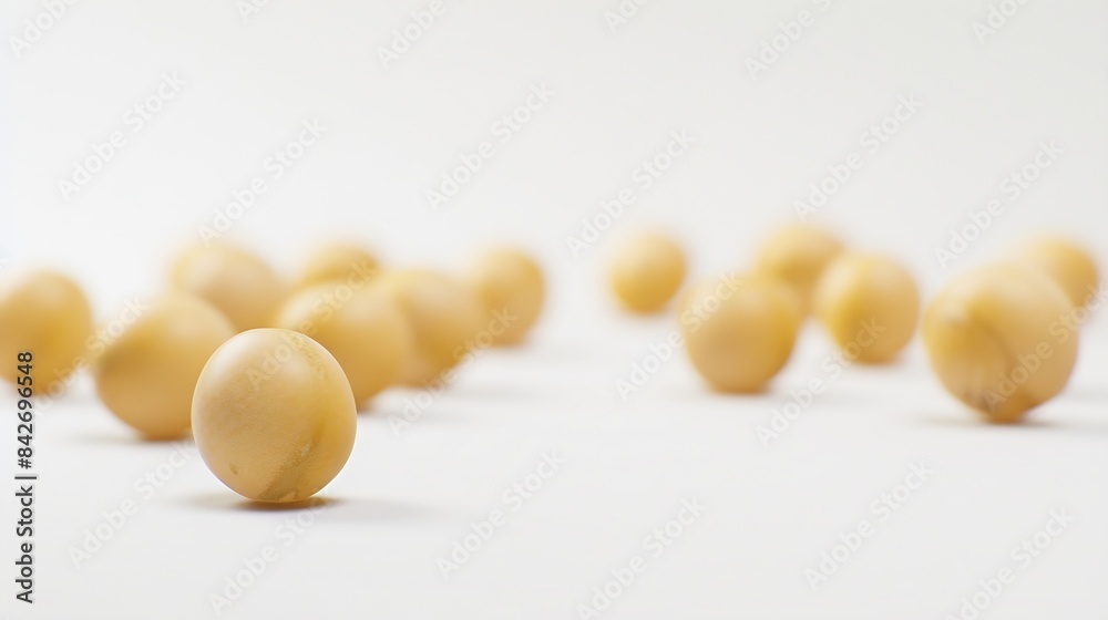 Soybean isolated on white background : Generative AI Soybean isolated on white background : Generative AI