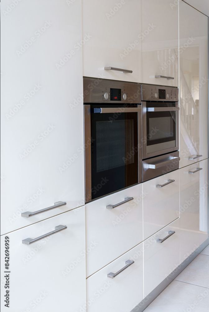 Fototapeta premium Kitchen cabinets with appliances