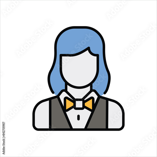 Croupier vector icon