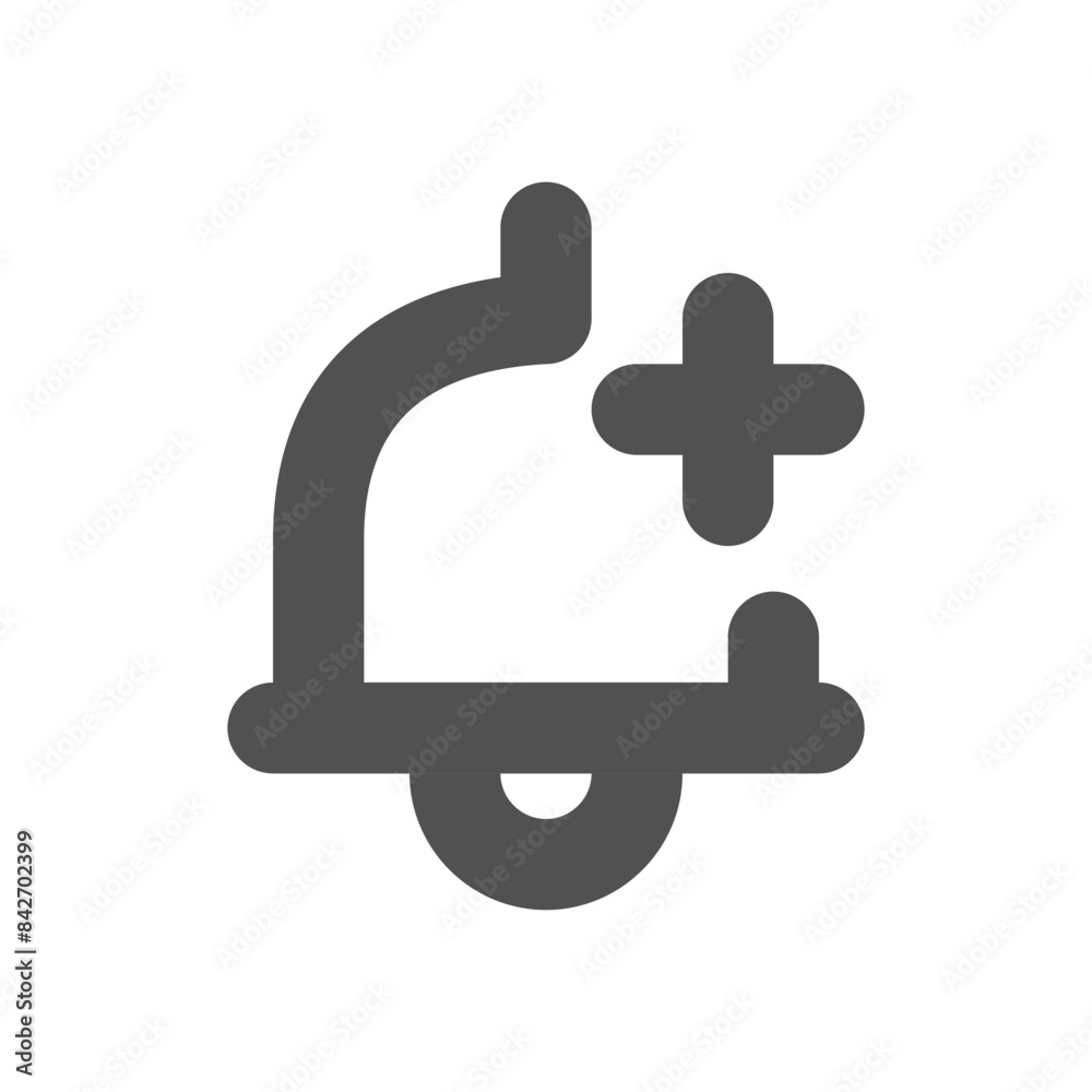New notification icon in bold outline style New notification icon in bold outline style