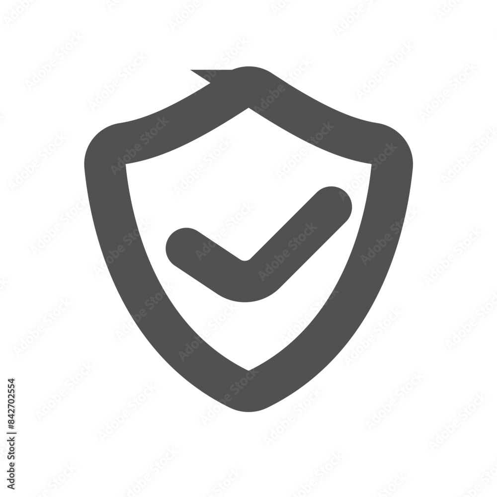 Secure icon in bold outline style Secure icon in bold outline style