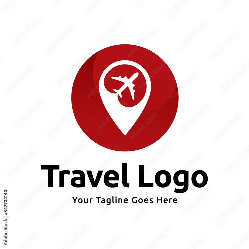 Pin map illustration for travel icon logo design Pin map illustration for travel icon logo design