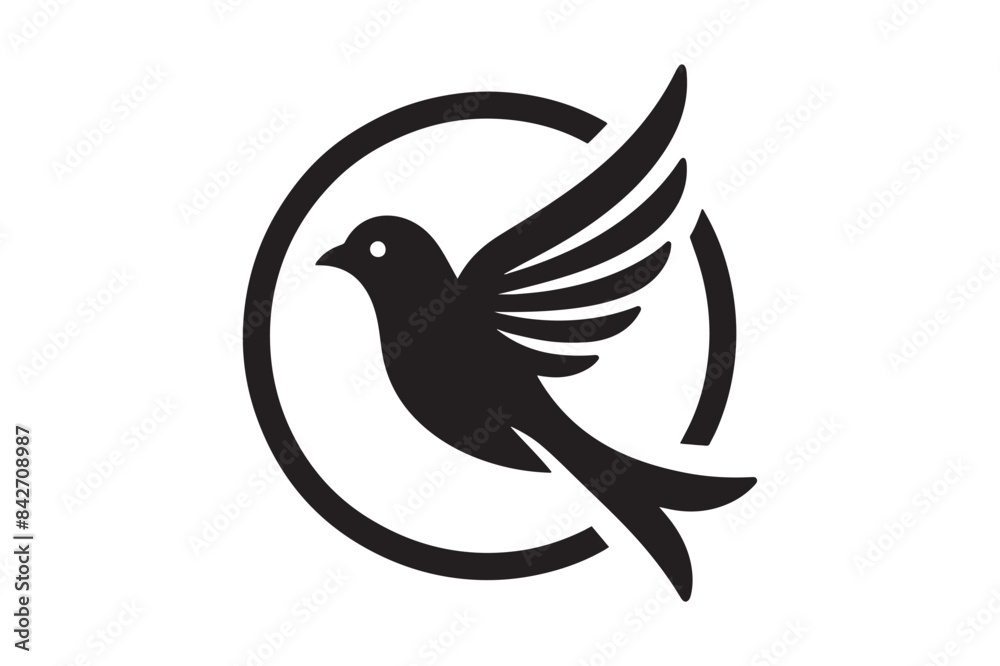 Bird silhouette vector illustration Bird silhouette vector illustration